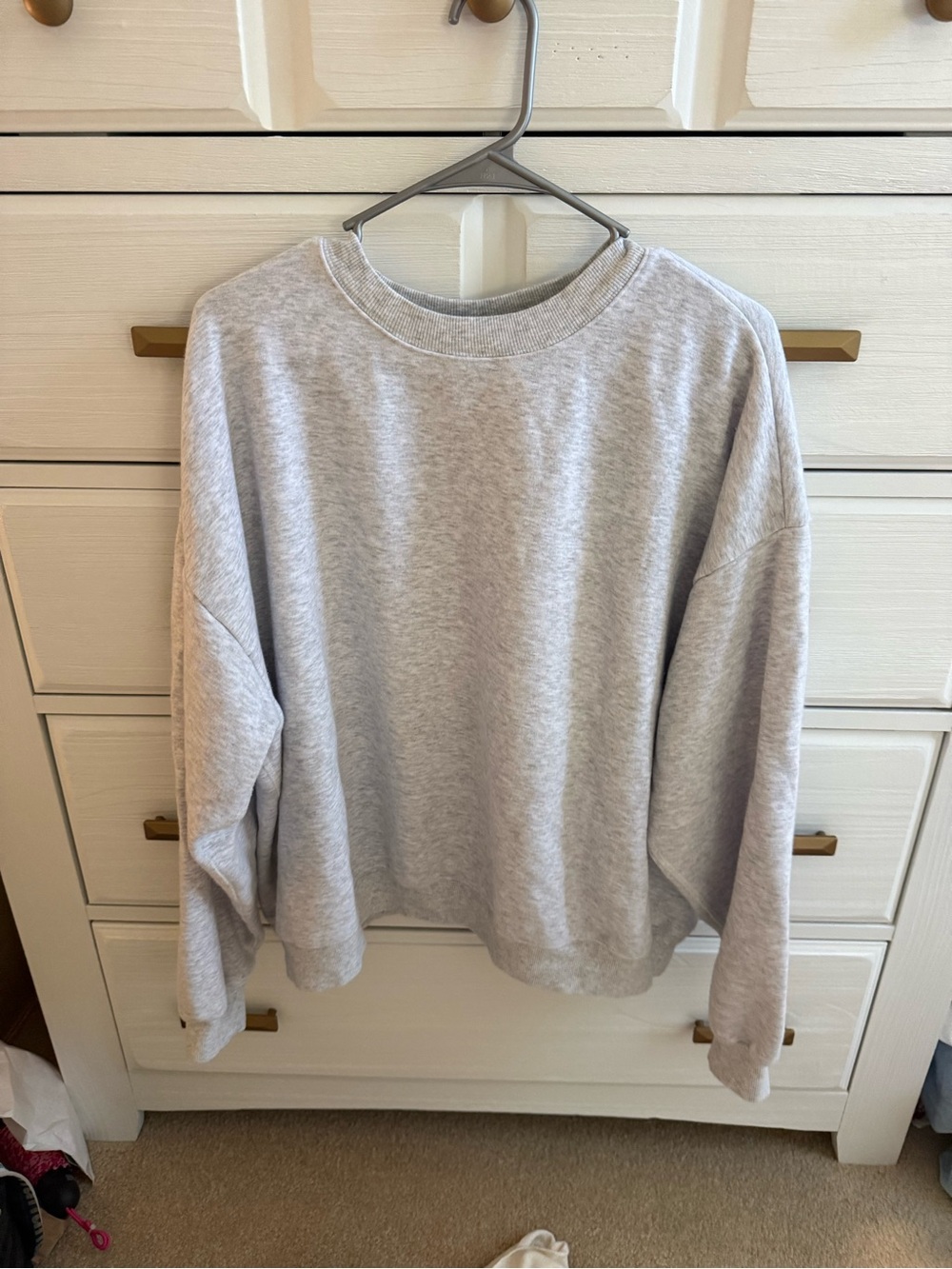 SKIMS Classic Lightweight Crewneck Sweatshirt - Gray